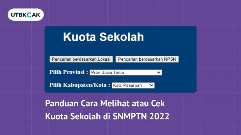 Cara cek kuota sekolah SNMPTN 2022-min
