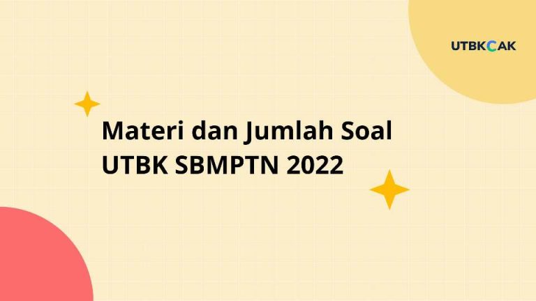 Jumlah soal UTBK 2022