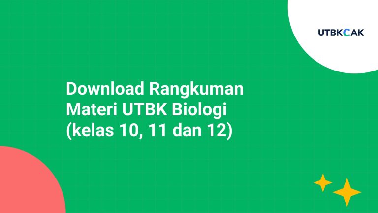Materi UTBK Biologi kelas 10 11 dan 12