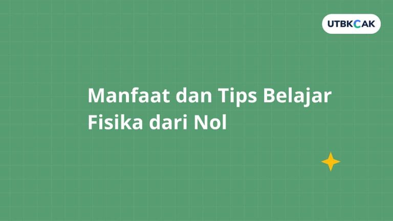 Tips Belajar Fisika