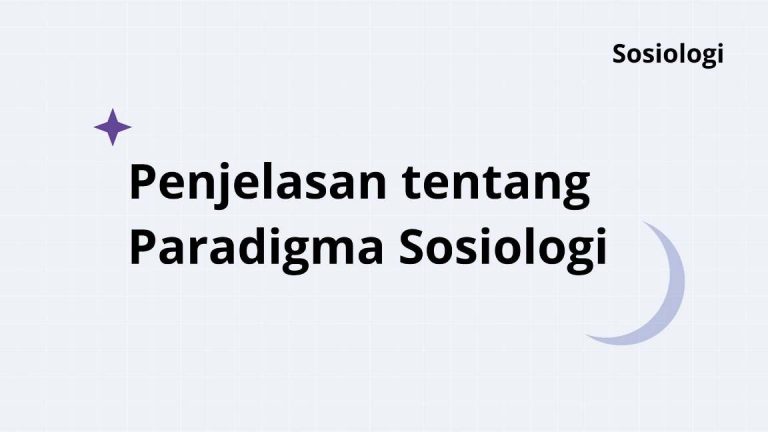 pengertian paradigma sosiologi