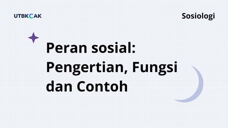 pengertian peran sosial