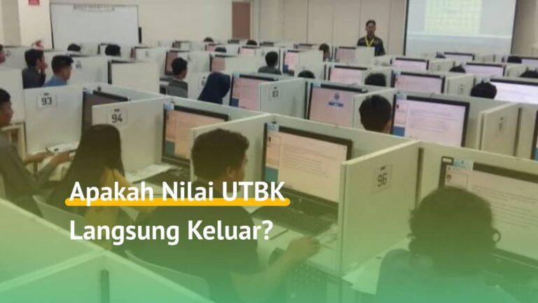 nilai utbk tidak langsung keluar