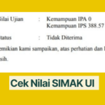 Cek Nilai SIMAK UI