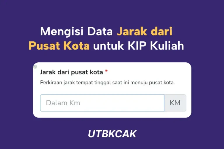 Jarak dari Pusat Kota KIP Kuliah