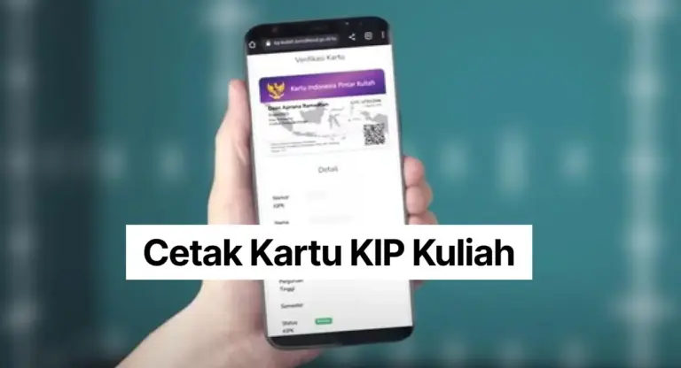 Cetak Kartu KIP Kuliah
