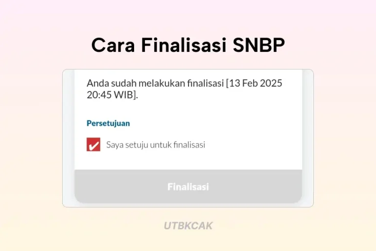 Cara Finalisasi SNBP