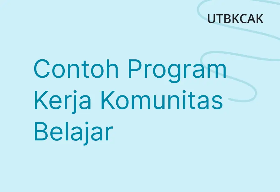 Contoh Program Kerja Komunitas Belajar
