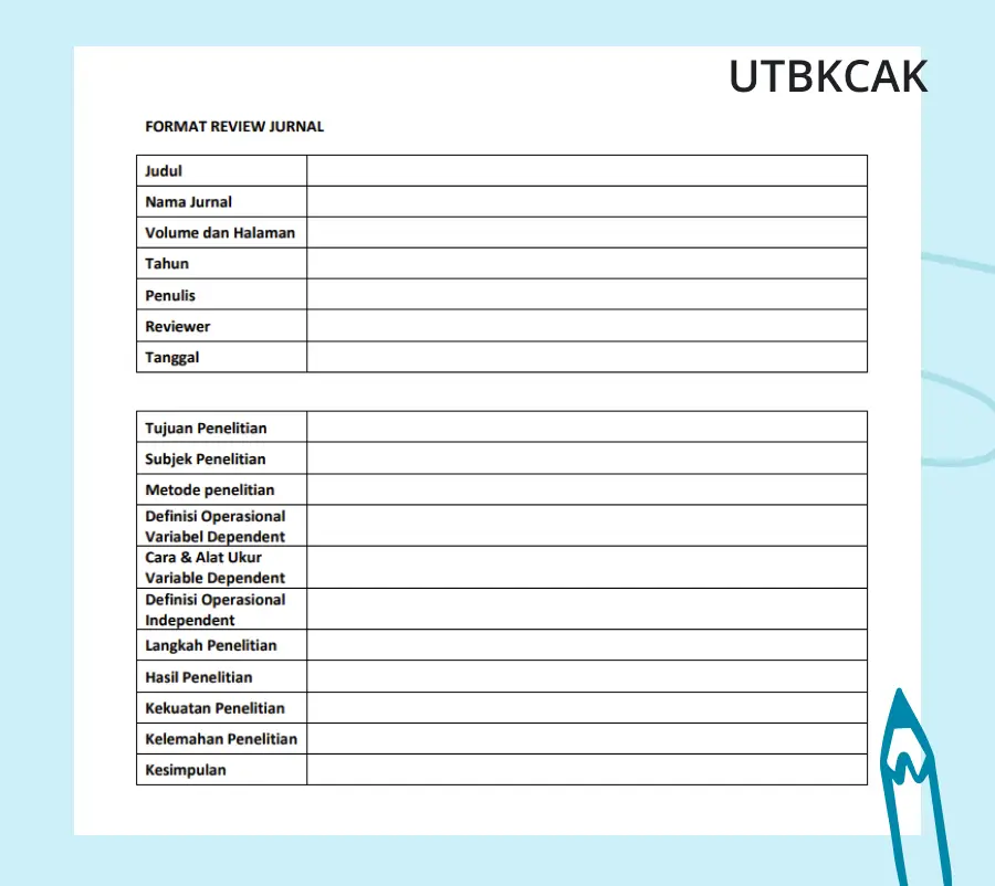 Format Review Jurnal