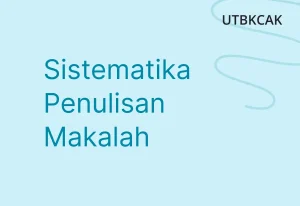 Sistematika Penulisan Makalah