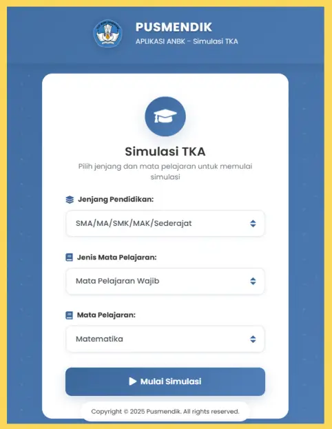 Simulasi TKA 1