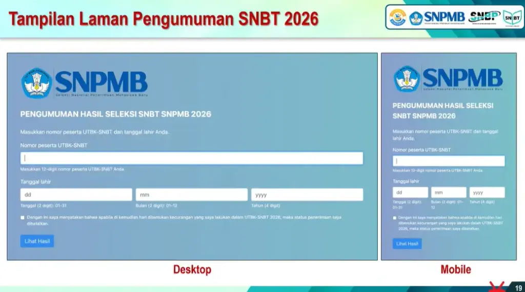 Cara Cek Pengumuman SNBT 2026