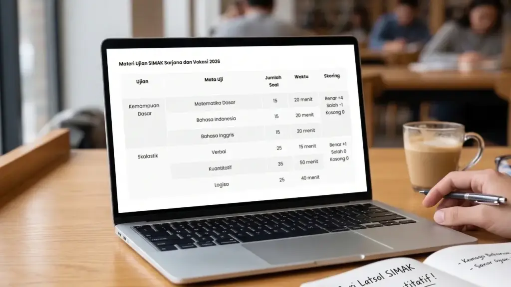 Rincian Materi, Jumlah Soal, dan Skoring SIMAK UI