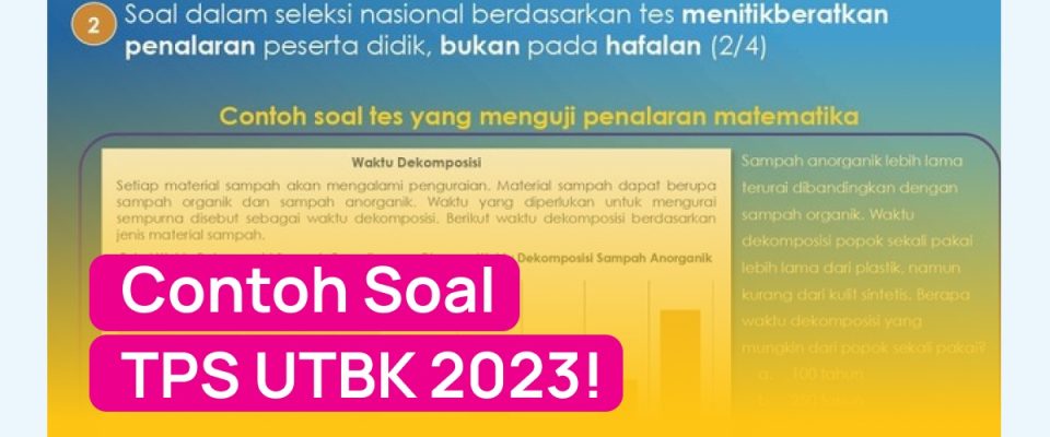 Contoh Soal TPS UTBK 2023